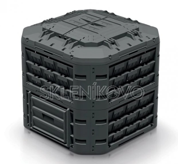 Plastový kompostér COMPOGREEN VARIO čierny 650l